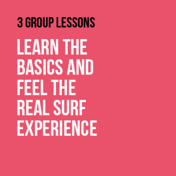 Tiago Pires Surf School 3 group lessons