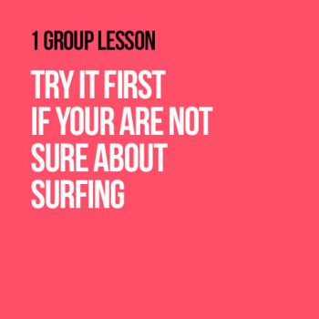 Tiago Pires Surf School 1 group lesson.